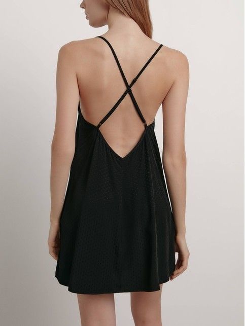 Сорочка с глубоким V-образным вырезом Viscose LHW 1921