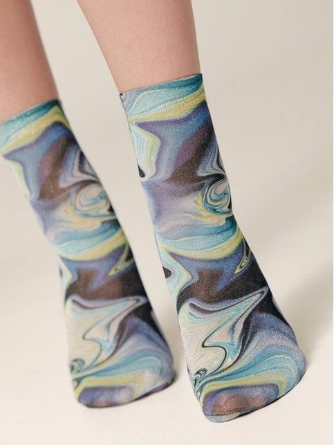 Сияющие носки с рисунком «Deepness»