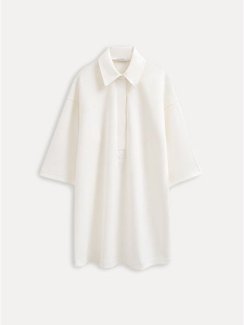 Платье-поло прямого кроя из футера-пике LPL 3459 - купить в интернет-магазине Conte