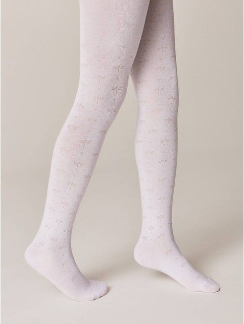 Колготки из хлопка с рисунками «стрекозы»