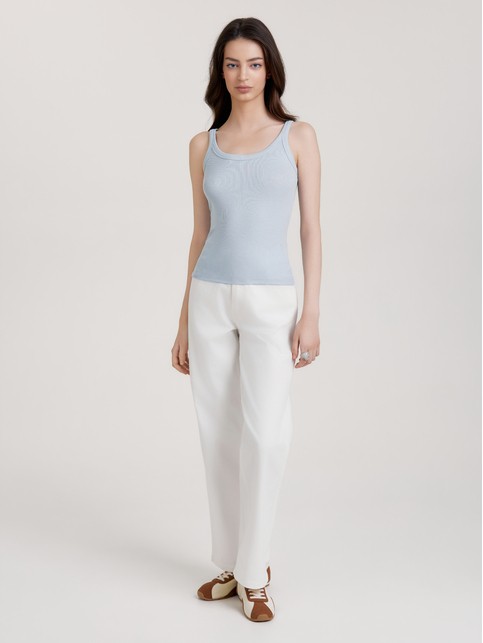 Топ в рубчик из вискозы на бретелях LT 3418 - купить в интернет-магазине Conte