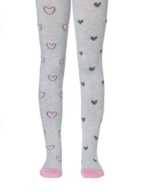 Хлопковые колготки TIP-TOP с рисунком "Сердечки"