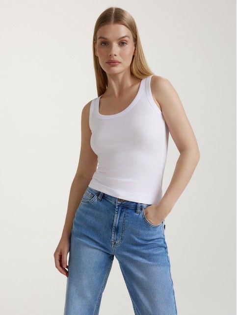 Укороченный топ из вискозы LTD 3291
