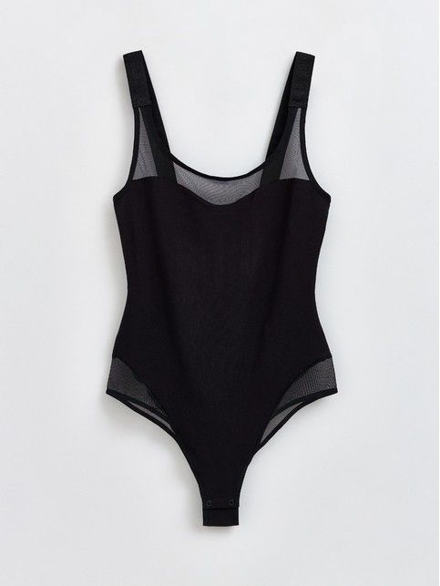 Боди из бамбука и эластичной сеточки DOUBLE CONTE LBT 2263