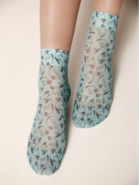 Носки с рисунком «Raccoon»