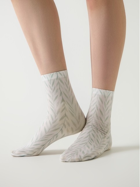 Носки с рисунком "Leaves"