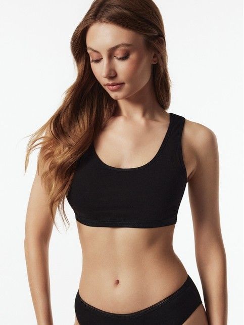 Бюстье из хлопка на широких бретелях BASIC COLLECTION LBE 2018.1