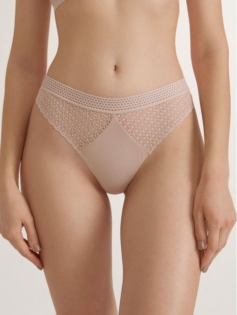 Трусы «бразилиана» из кружева и хлопка GOTIC LBR 2984