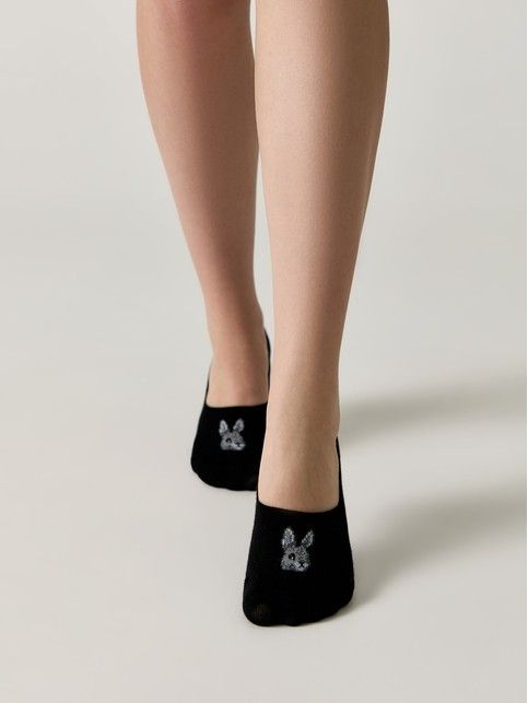 Хлопковые подследники с рисунком «Зайчик» CLASSIC - купить в интернет-магазине Conte