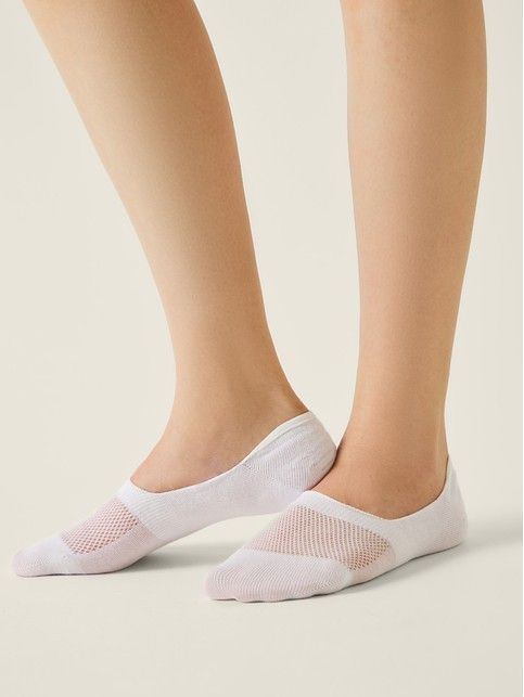 Женские белые хлопковые подследники CLASSIC