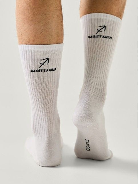 Удлинённые хлопковые носки с вышивкой «Стрелец»