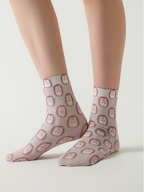 Носки с микрофиброй «Ёжики»