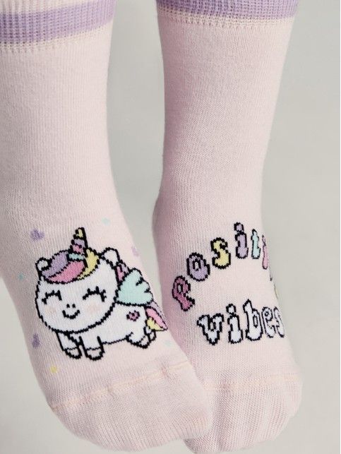 Хлопковые носки с рисунками "Positive vibes"