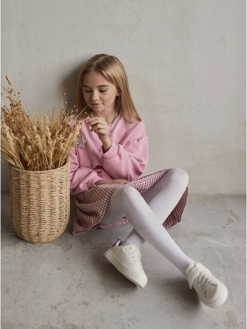 Колготки из микрофибры с рельефным рисунком DAISY