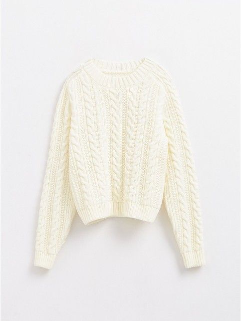 Укороченный фактурный джемпер LDK 239