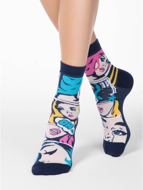 Хлопковые носки HAPPY с рисунком «Pop art comics»