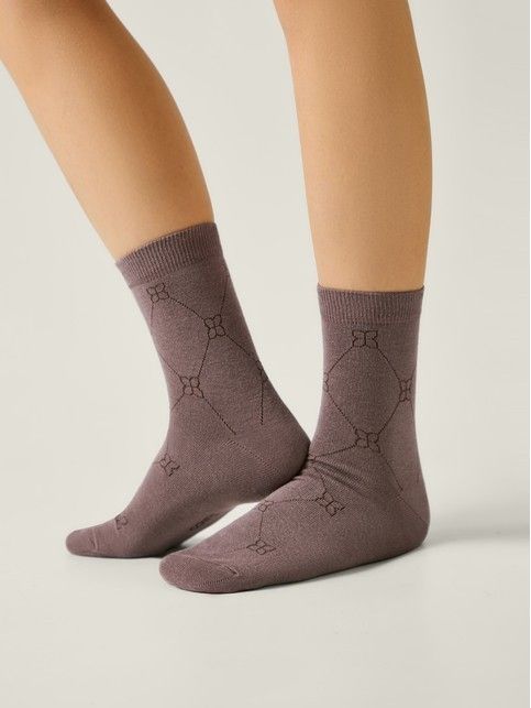 Носки из хлопка с геометрическим рисунком CLASSIC