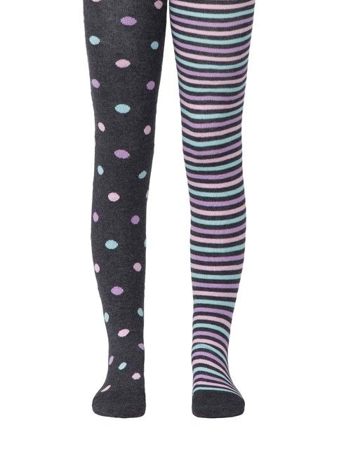 Хлопковые колготки TIP-TOP с рисунками "Горошек-полоска"