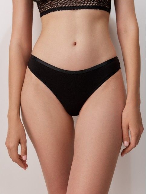 Трусы «бикини» из геометрического кружева и хлопка GRAFIC LACE LB 1985