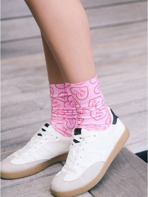 Удлиненные носки из лимитированной коллекции с рисунками "Be sweet"