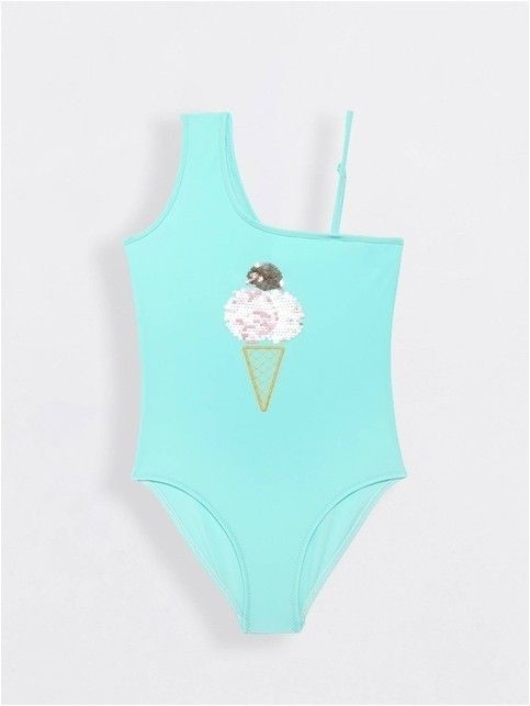Купальник с двухсторонними пайетками ICE CREAM