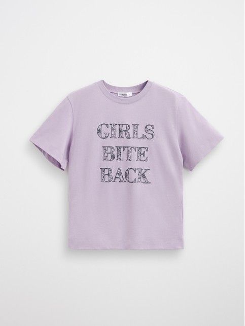 Футболка из хлопка с рисунком «Girls bite back» LD 3029