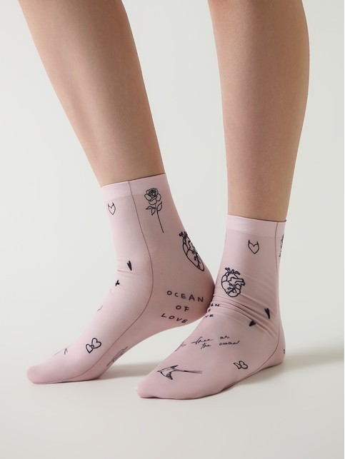 Носки с рисунком "Tattoo"