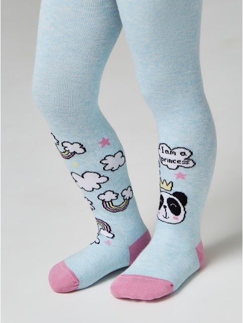 Колготки детские TIP-TOP (веселые ножки) бледно-бирюзовый