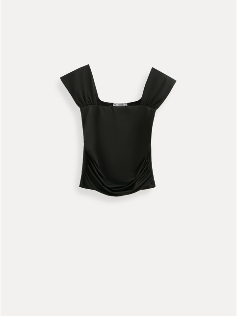 Топ с широкими бретелями и драпировкой LBL 3498 - купить в интернет-магазине Conte