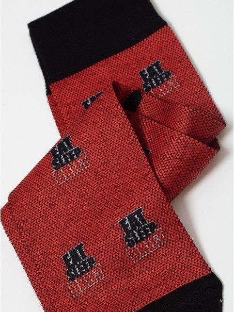 Носки красные с хлопком из лимитированной коллекции RACINGBYxDIWARI