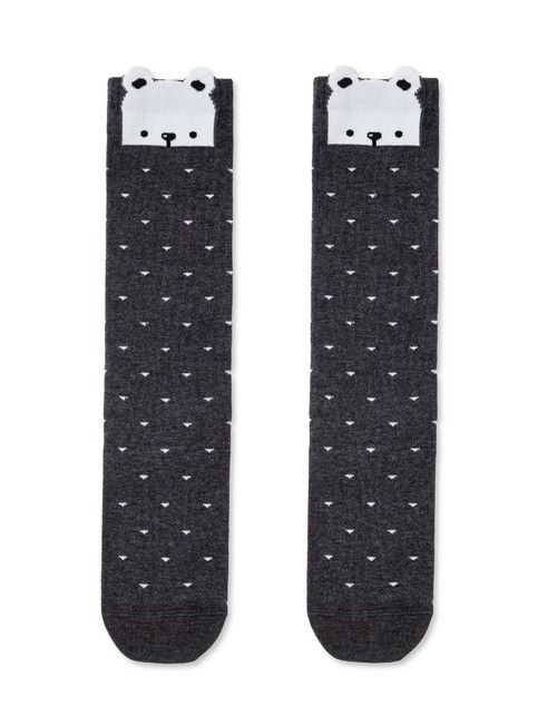 Хлопковые гольфы с забавными мордашками