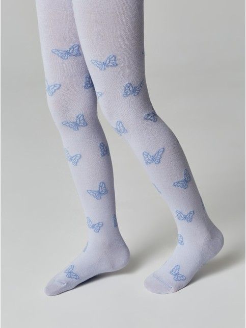 Хлопковые колготки TIP-TOP с рисунком "бабочки"