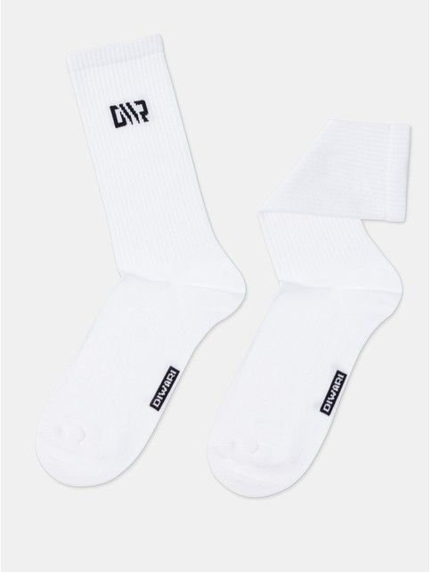 Удлиненные носки из хлопка в рубчик с рисунком Diwari