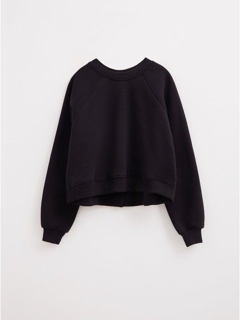 Свитшот на кнопках по спинке из футера на флисе LD 2356