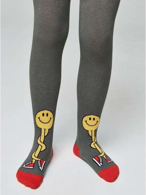 Хлопковые колготки с рисунком “Smile”