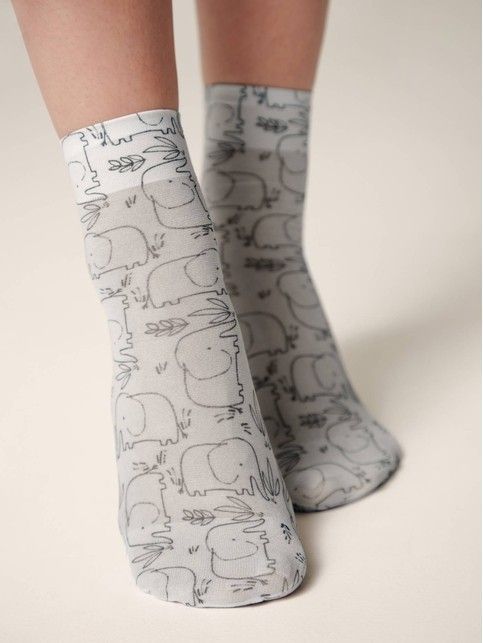 Носки с рисунком «Elephant»