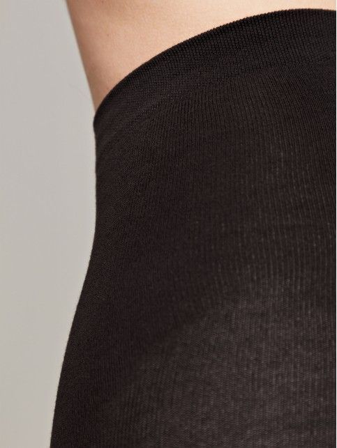 Теплые колготки женские из хлопка COTTON 250 Lycra® неро цвета
