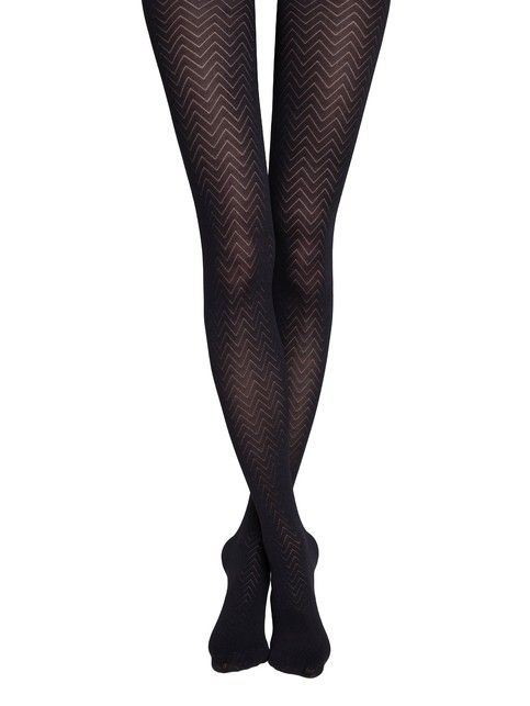Колготки с рисунком «зигзаг» ORIENT
