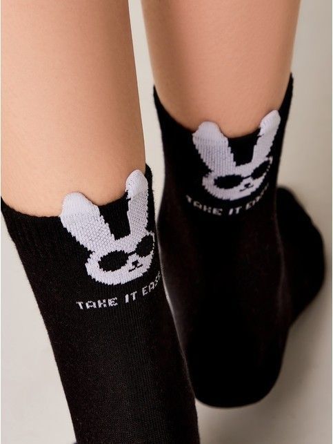 Носки с пикотом «Take it easy»
