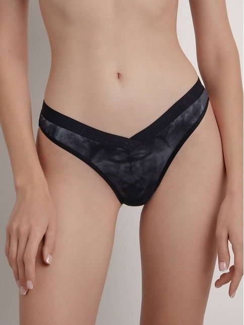 Трусы «бразилиана» с V-образной линией талии TIE DYE RIB LBR 2210