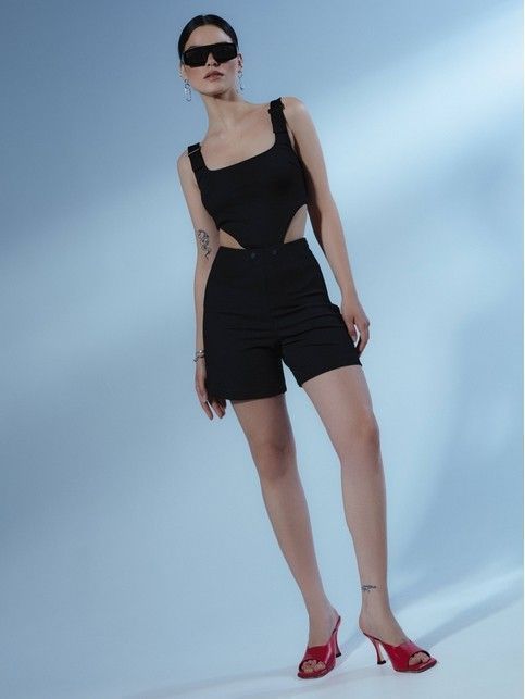 Полукомбинезон из вискозы с фигурными вырезами LK 1858