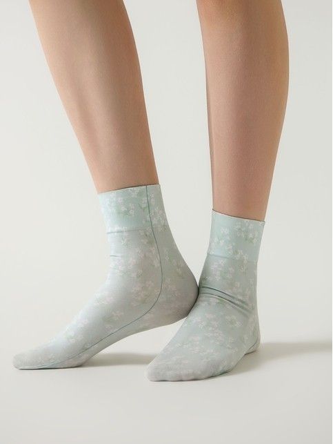 Плотные носки с рисунком «Полевые цветочки» - купить в интернет-магазине Conte