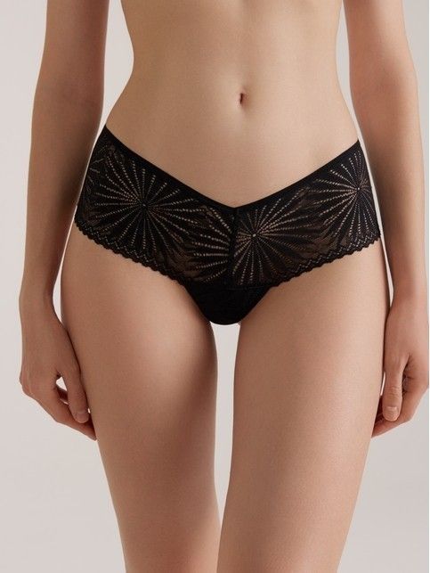 Трусы бразилиана из фактурного цветочного кружева ASTER LBR 3144 - купить в интернет-магазине Conte