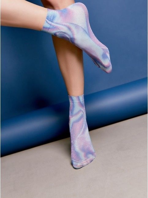 Сияющие носки с рисунком "Texture"