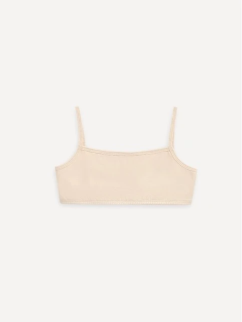 Укороченный топ для девочки на тонких бретелях из хлопка BASIC COLLECTION - купить в интернет-магазине Conte