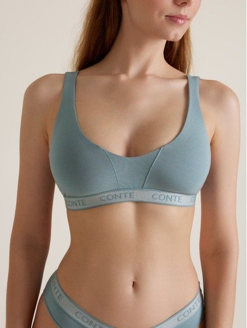 Бюстье из микромодала с декоративными линиями BODY TOUCH LBE 3192