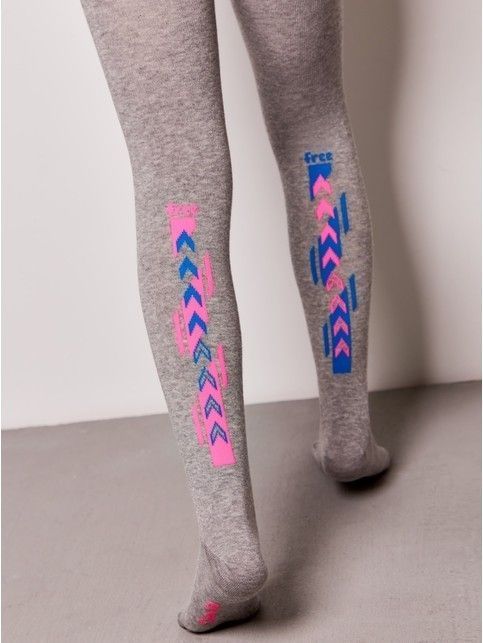 Хлопковые колготки с рисунком «Free»
