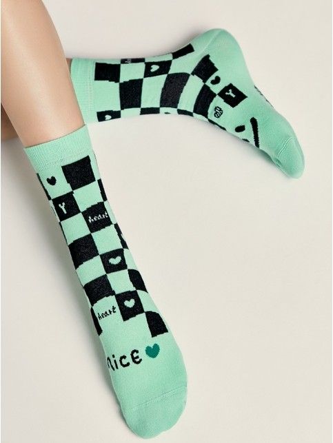 Хлопковые носки с рисунками «Nice»