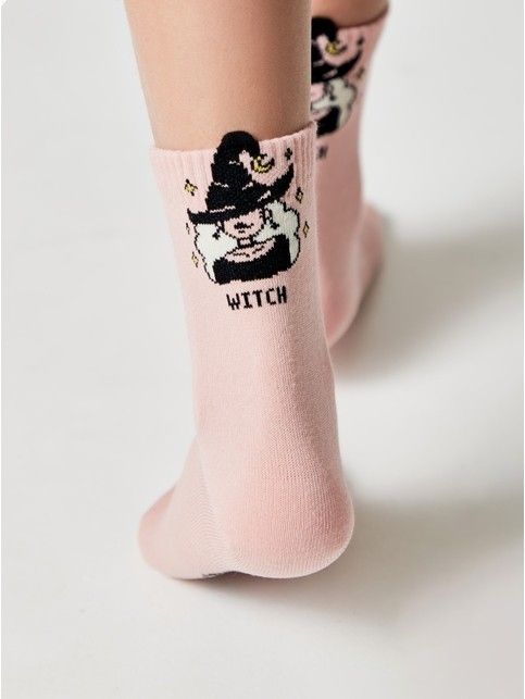 Носки из хлопка с декоративным 3D-пикотом “Witch”