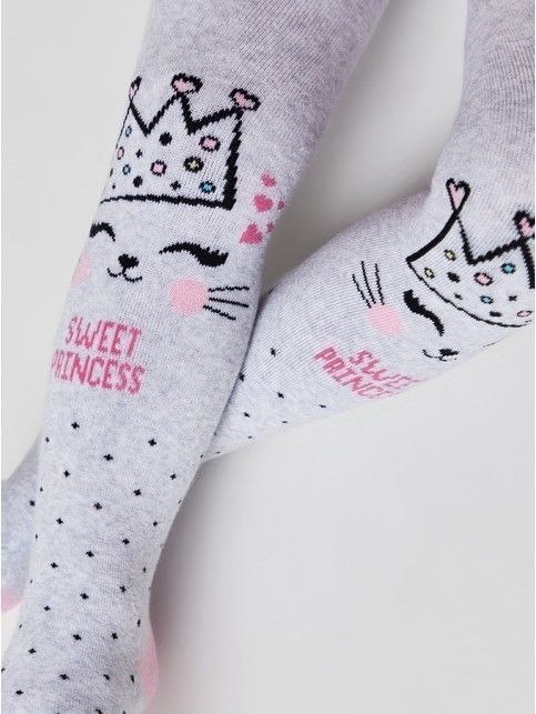 Колготки SOF-TIKI (махровые внутри) с рисунками, модель 524